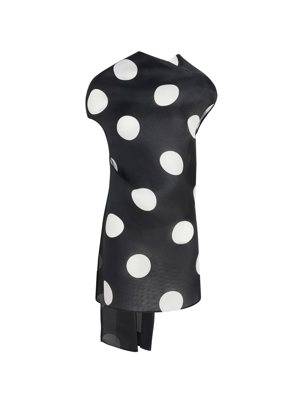 KHAITE polka-dot dress - Black