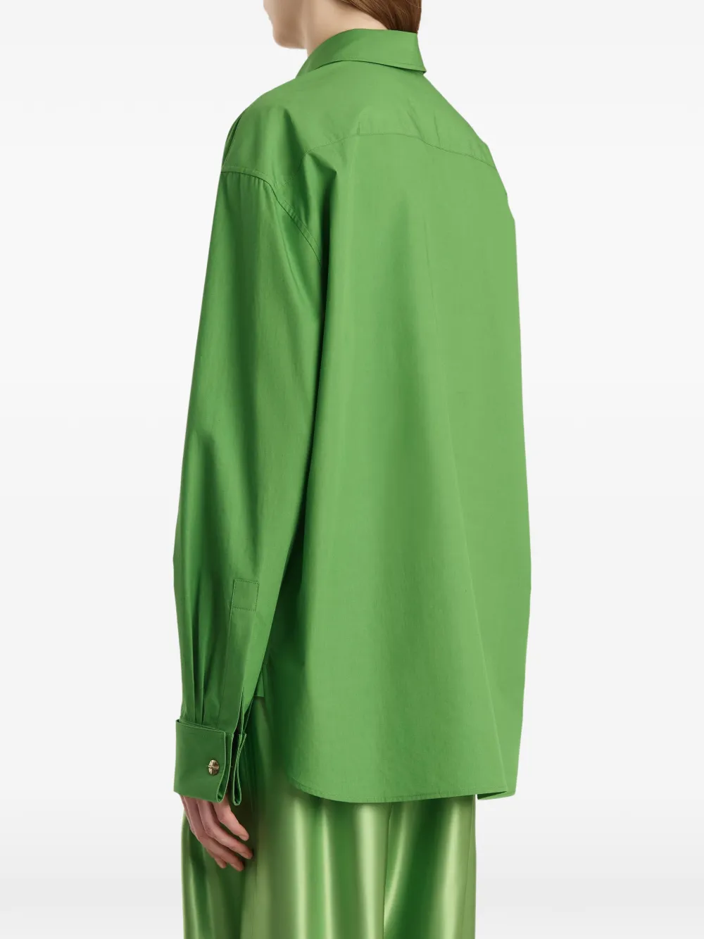 KHAITE Blouse met borstzak Groen
