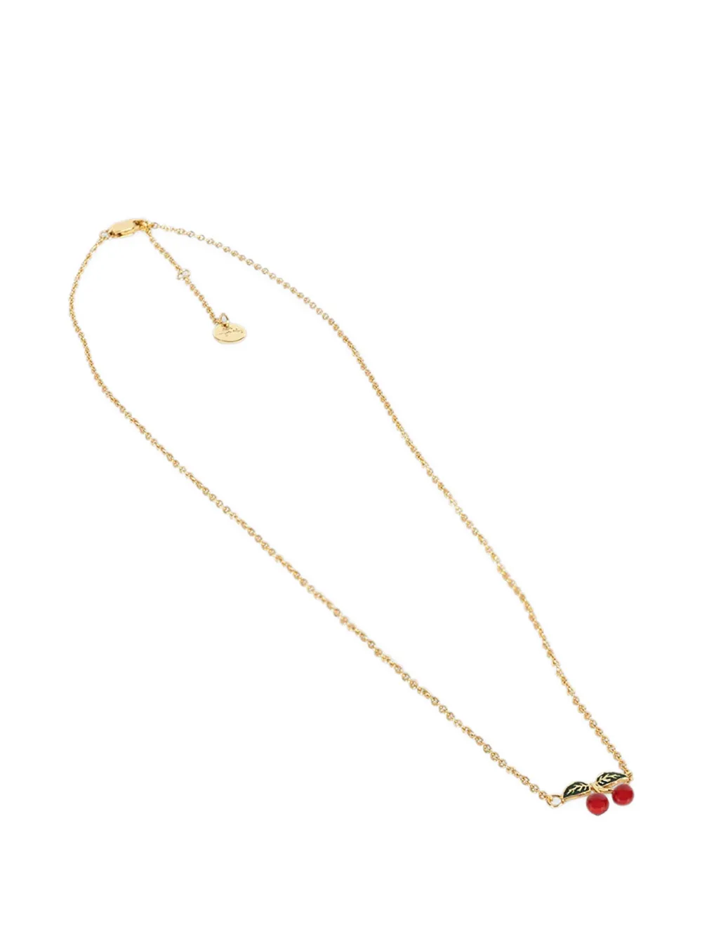 Konges Sløjd cherry-pendant necklace - Gold