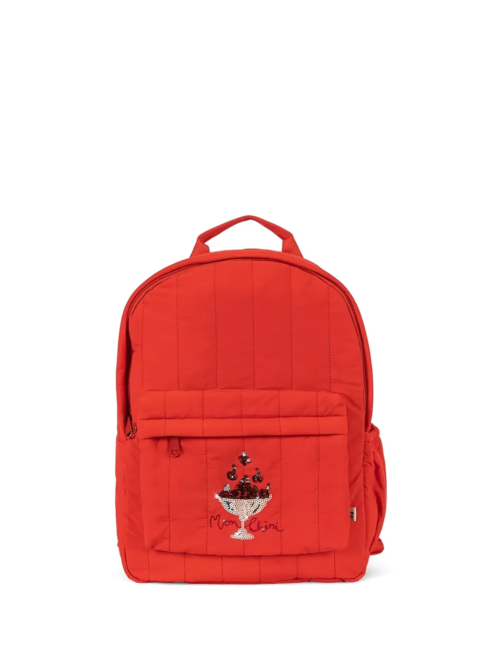 Konges Sløjd Juno stitched embroidered backpack - Rosso