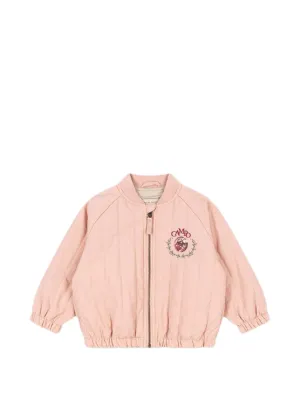 【新品】mini rodini ブルゾン ピンク128/134 Mini Rodini ロゴ ジャケット | ピンク | FARFETCH JP