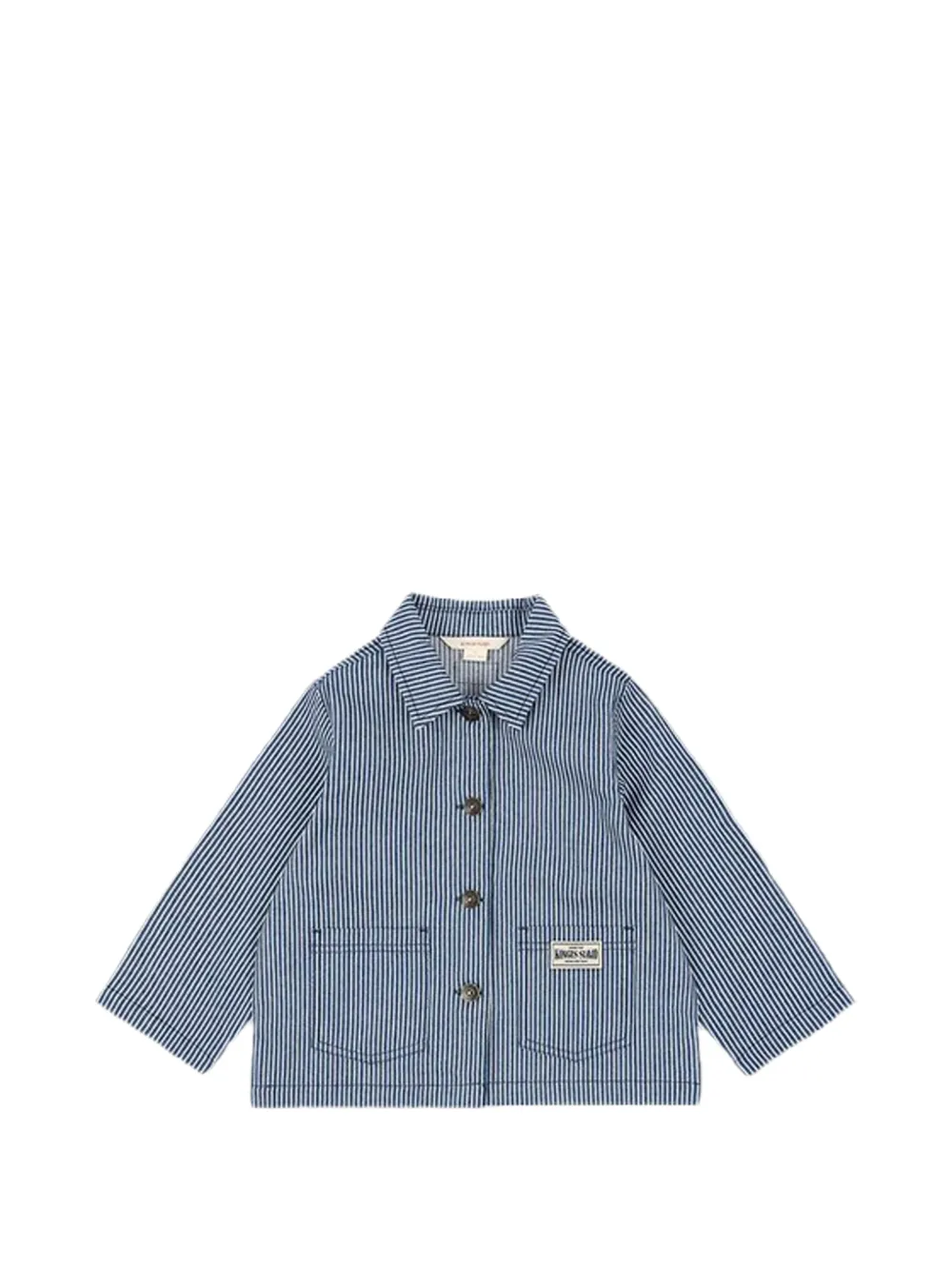 Konges Sløjd Luc striped denim jacket - Blu