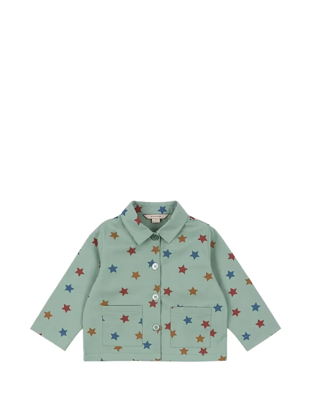 Konges Sløjd star-print buttoned jacket - Verde