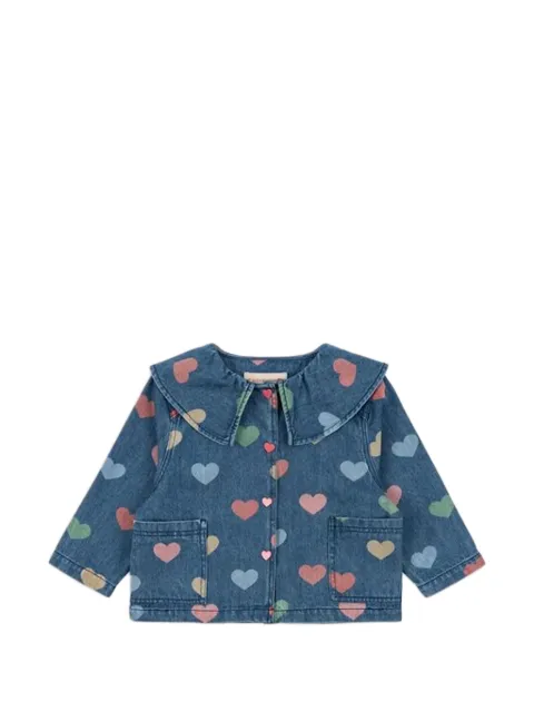 Konges Sløjd Magot heart-print collared jacket
