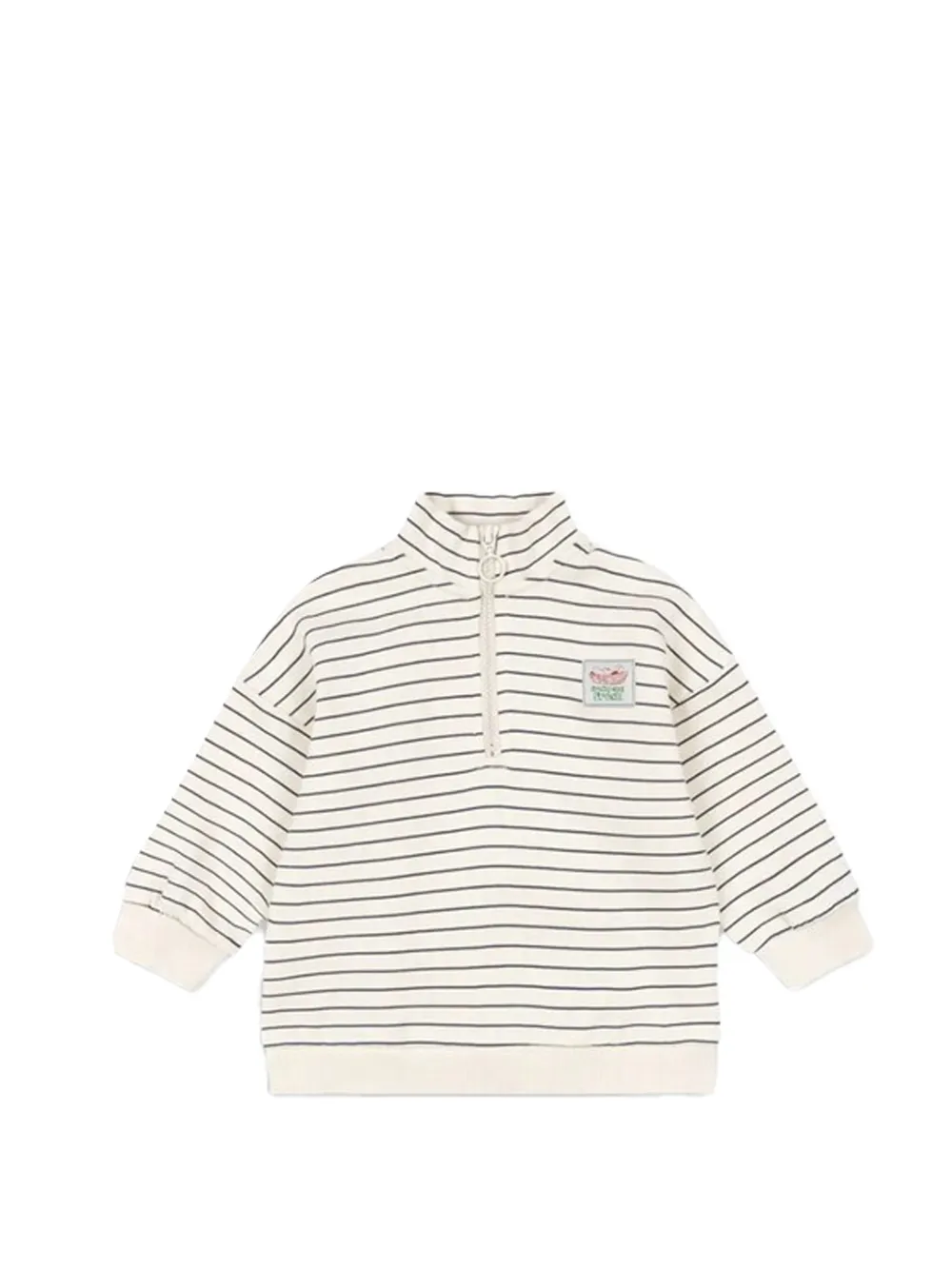Konges Sløjd Lou striped zip sweatshirt - Toni neutri