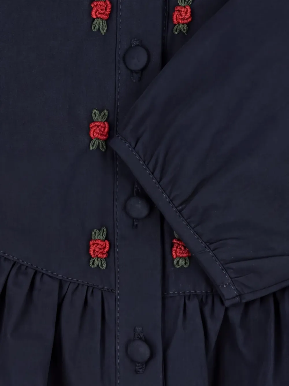 Konges Sløjd Emmy top met ruches Blauw