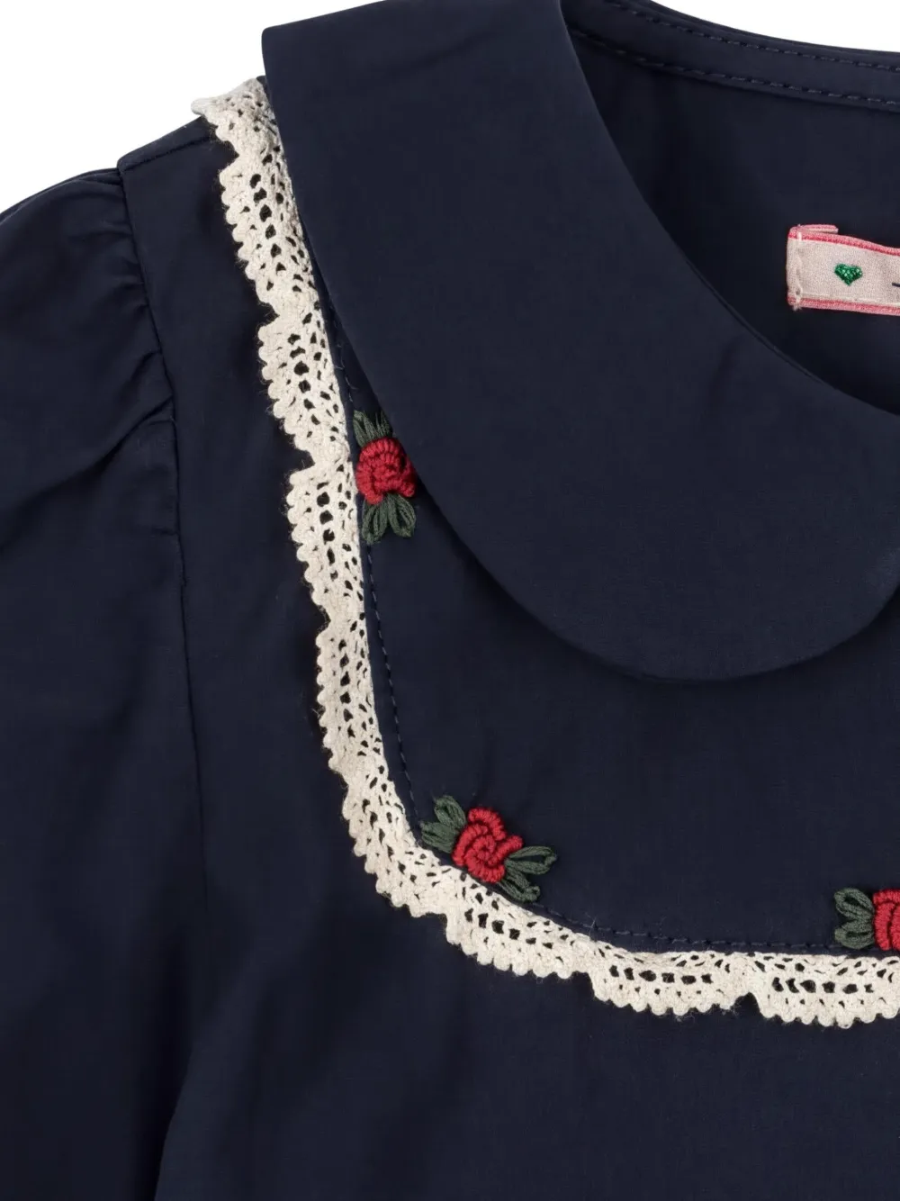 Konges Sløjd Emmy top met ruches Blauw