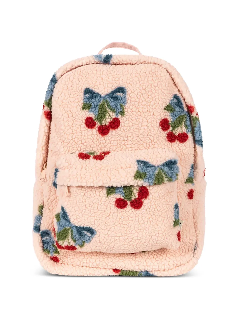 Konges Sløjd Jody Teddy cherry-pattern teddy backpack - Rosa
