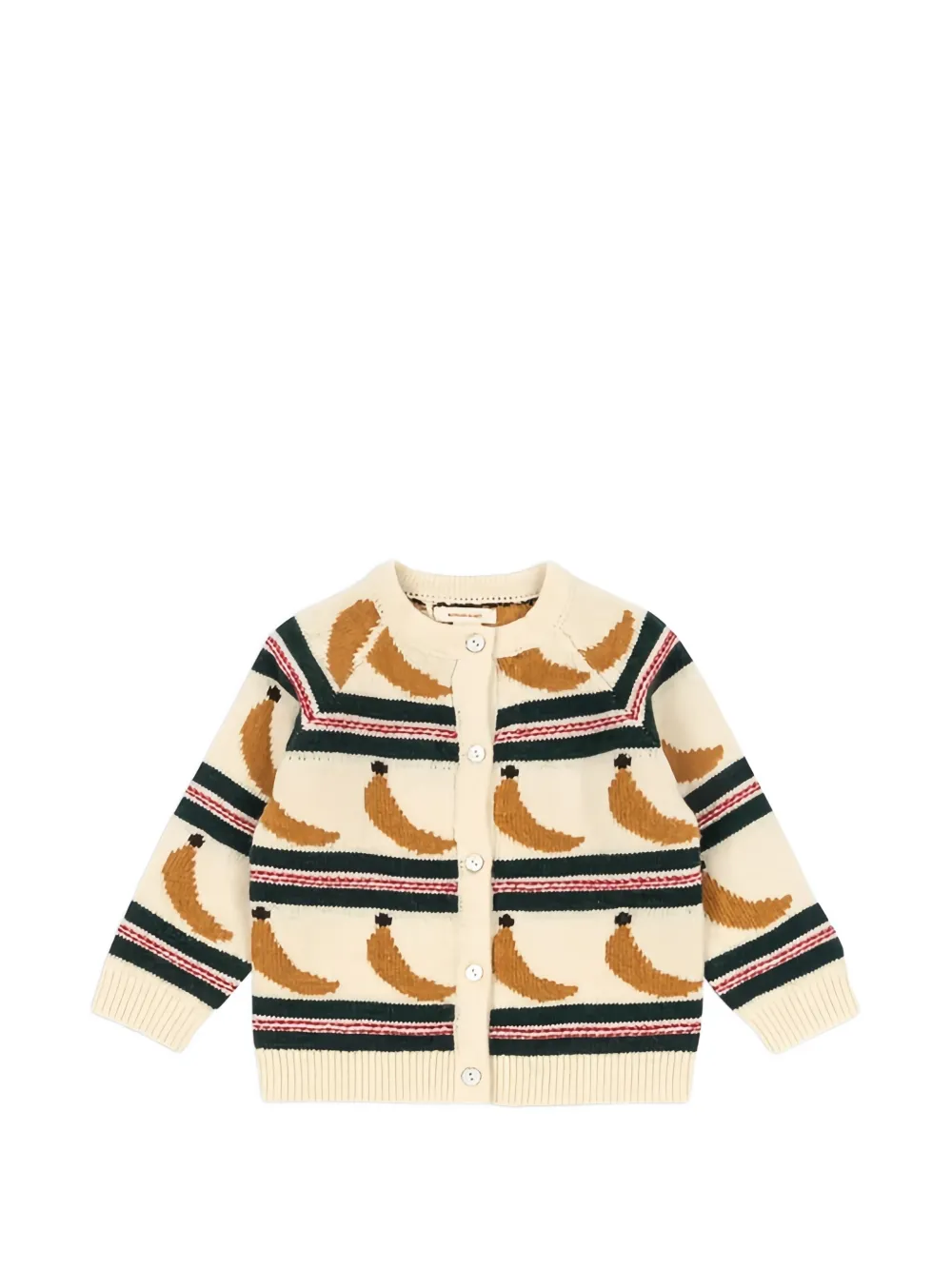 Konges Sløjd Kids' Striped Banana Cardigan In Multi