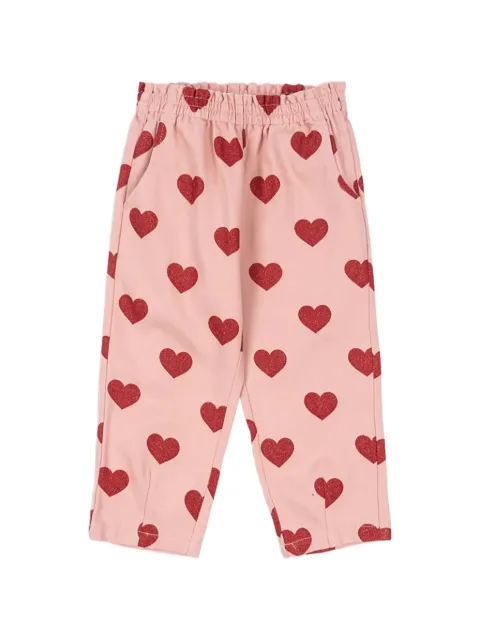 Konges Sløjd pantalon à imprimé cœur