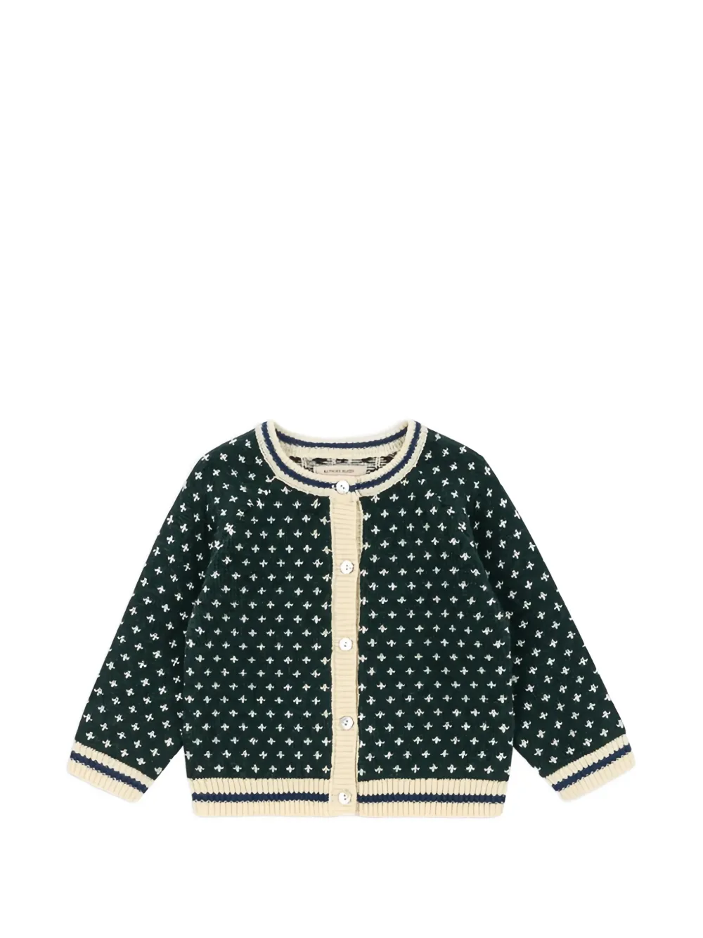 Konges Sløjd Billi patterned cardigan - Verde