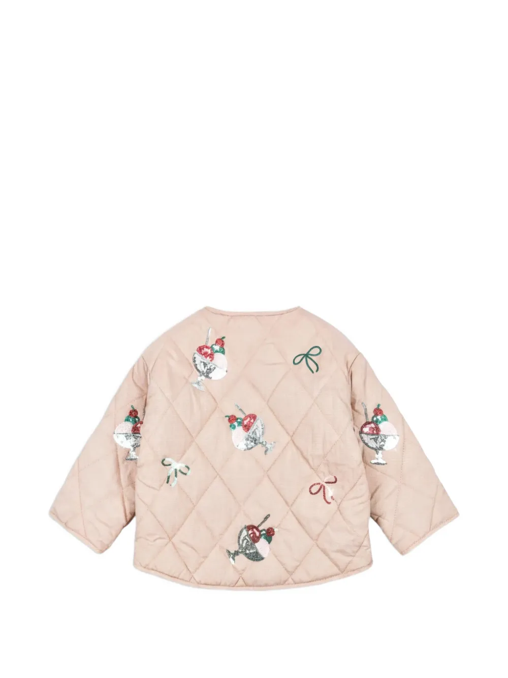Konges Sløjd Giacca Flora con paillettes - Rosa
