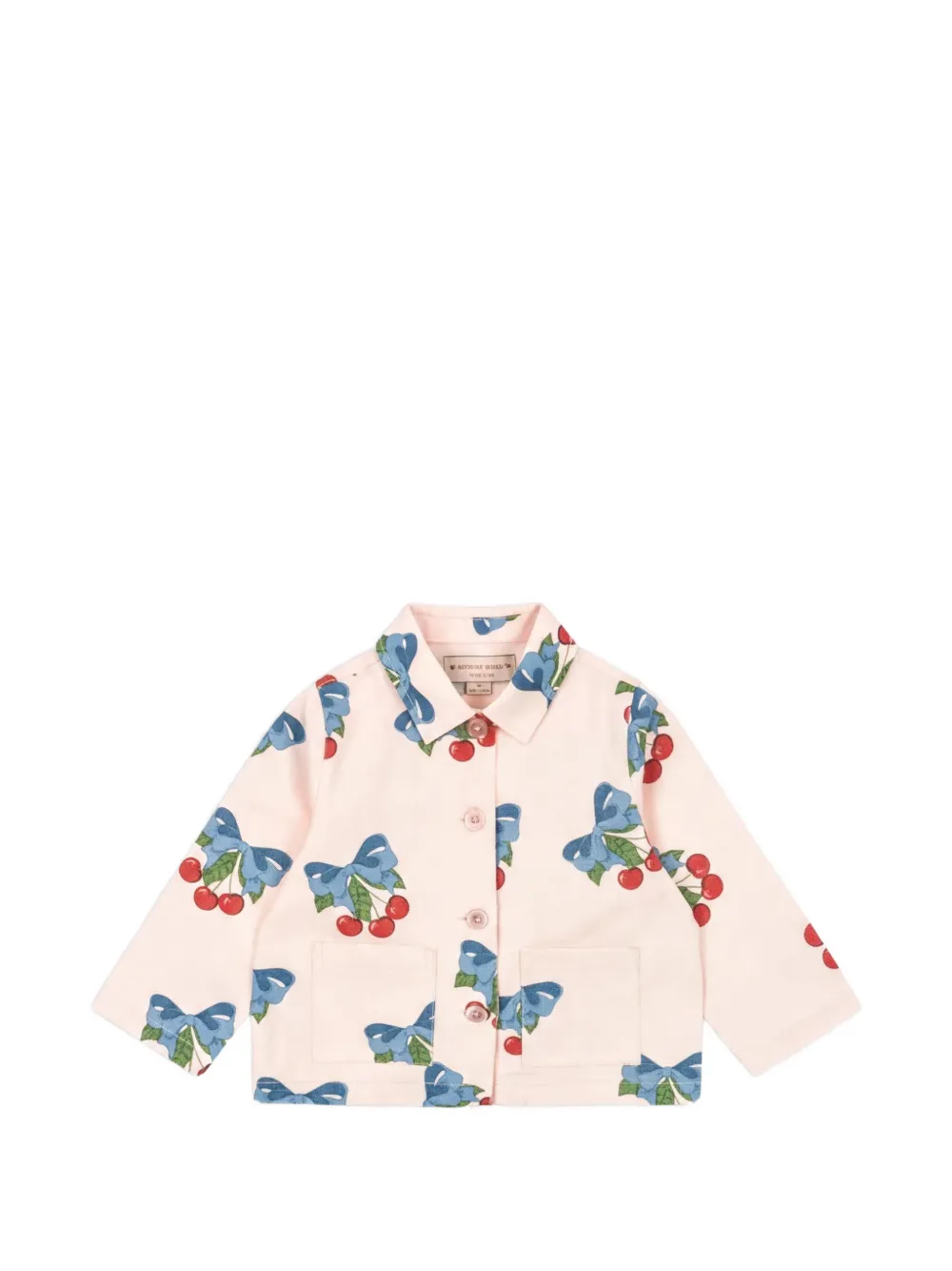 Konges Sløjd Frankie Hemdjacke mit Kirschen-Print - Rosa