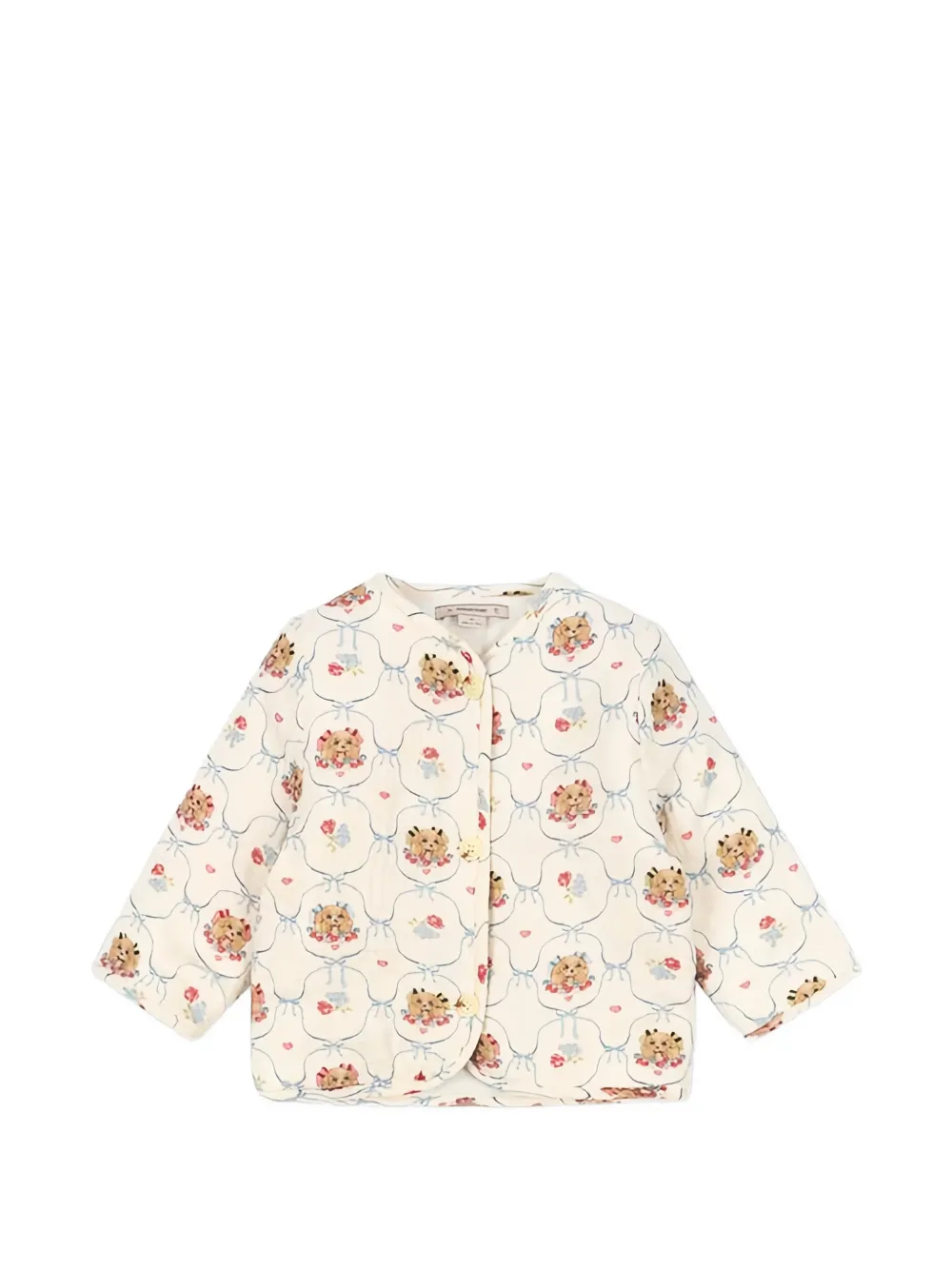 Konges Sløjd Coco puppy-print jacket - Toni neutri