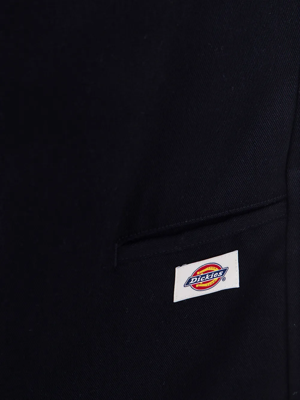 DICKIES Shorts met logo-patch en plooien Blauw