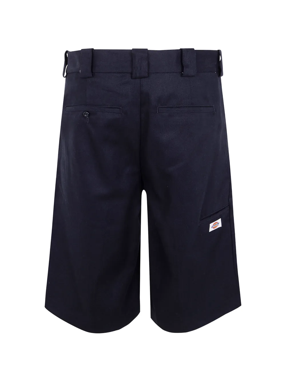 Dickies Pleated Logo-patch Shorts In Blue