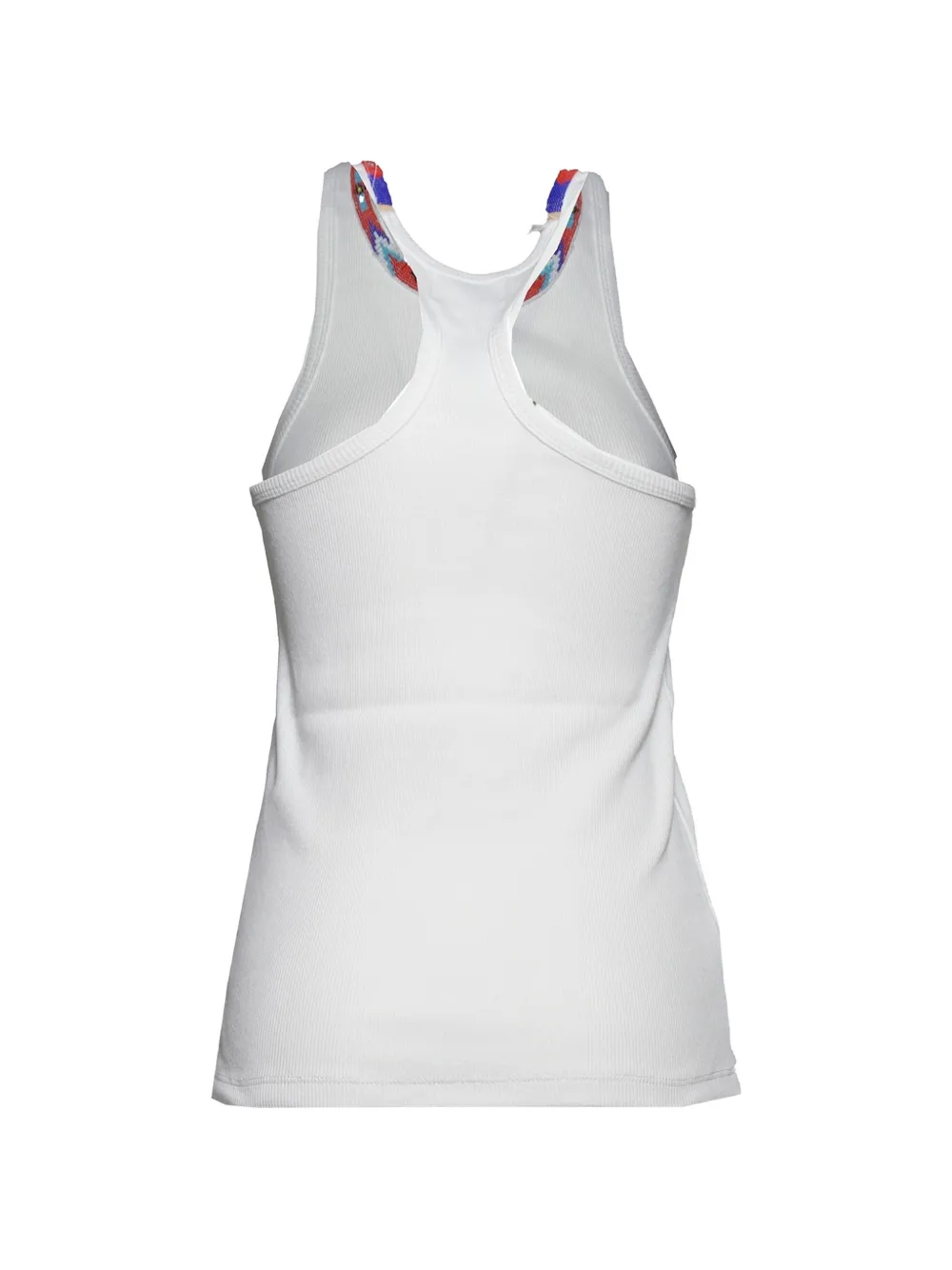 FRONT STREET 8 Geribbelde tanktop verfraaid met kralen Wit