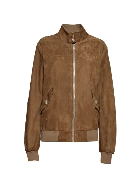 blusotto suede zip-up jacket