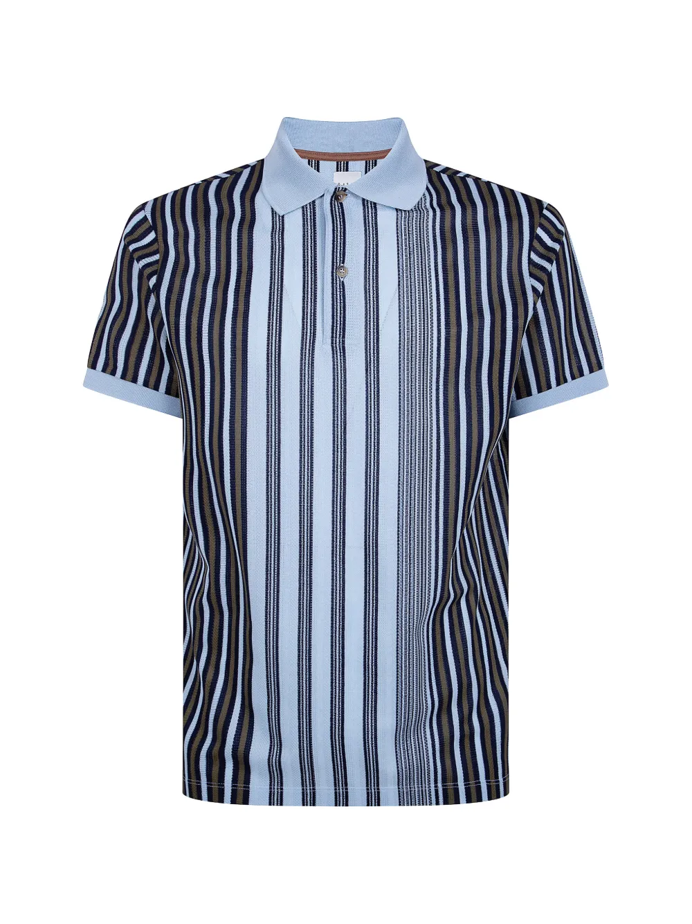 Paul Smith vertical-stripe polo shirt - Blau
