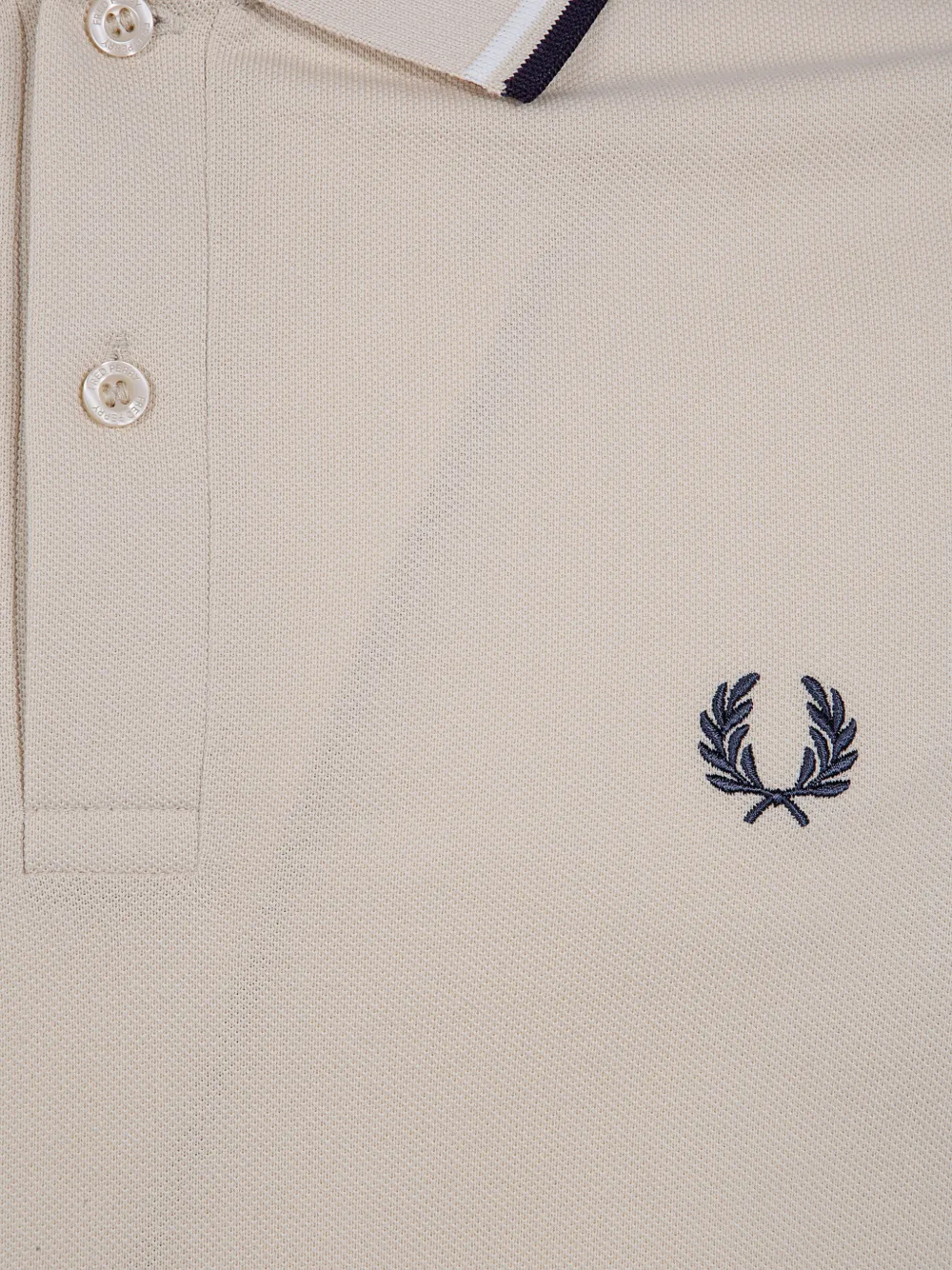  Fred Perry Polo Con Ribete En Contraste - Neutro 