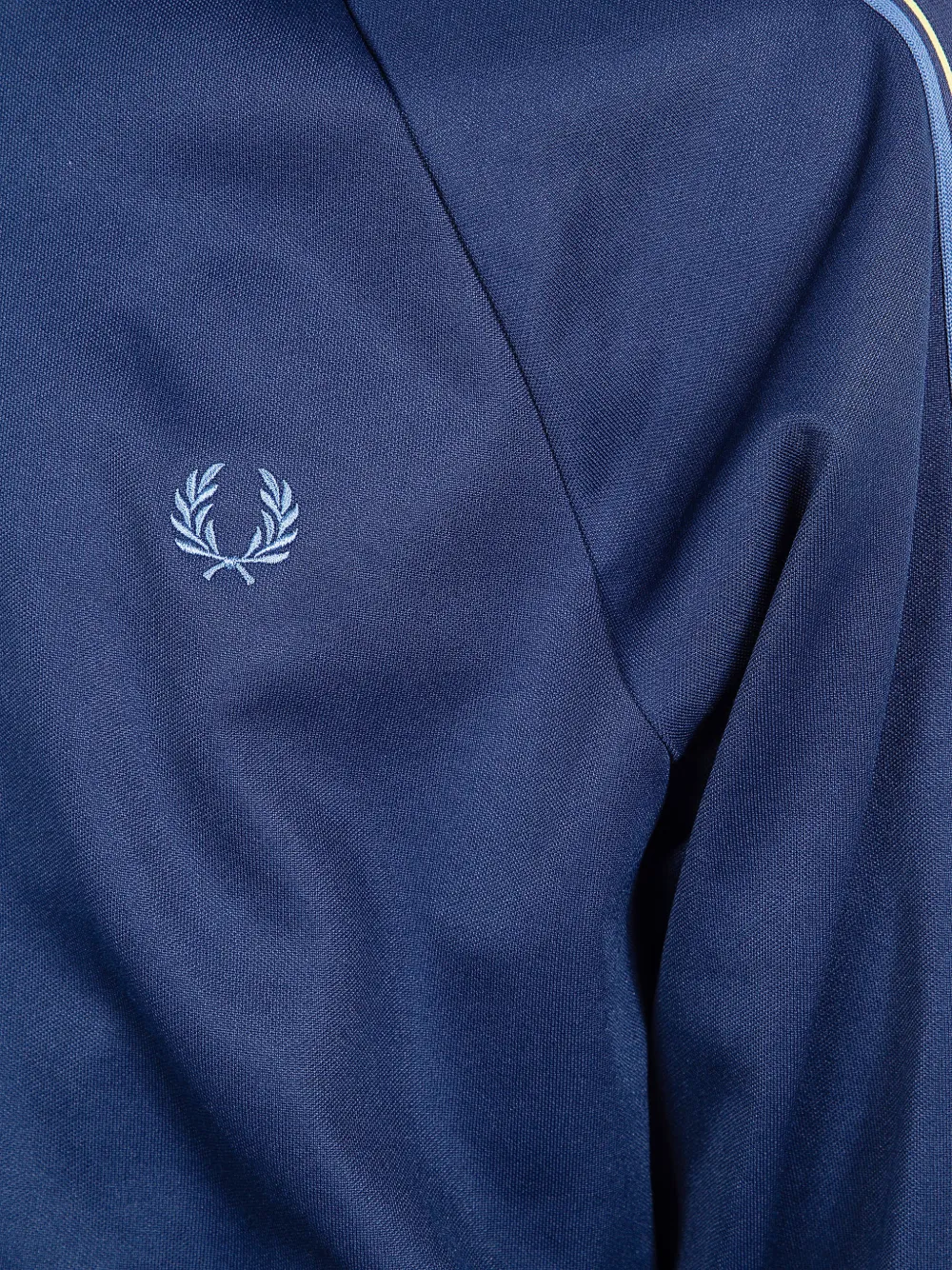 Fred Perry Laurel Wreath jack met borduurwerk en rits Blauw