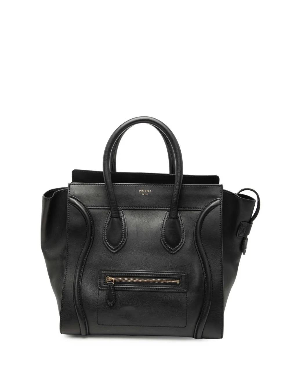 Celine Pre-Owned 2012 Mini Leather Luggage tote bag - Black