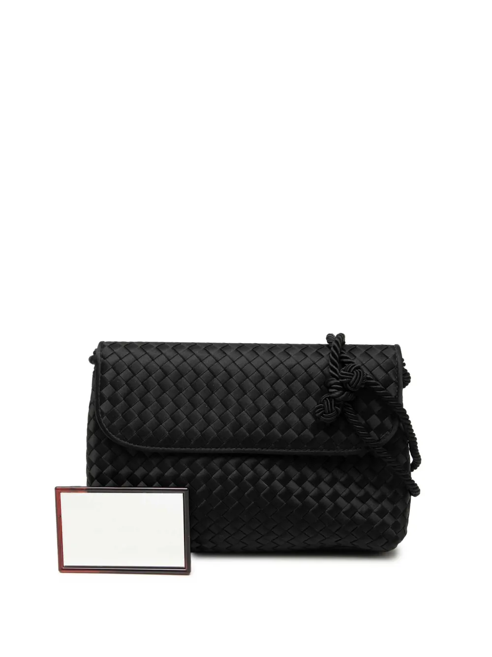 2012-2025 Satin Intrecciato Flap Crossbody Bag