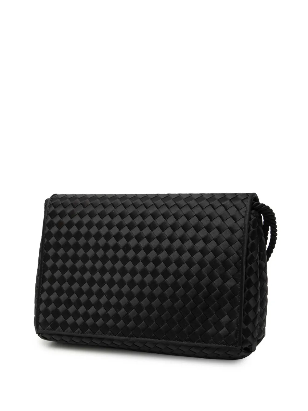 2012-2025 Satin Intrecciato Flap Crossbody Bag