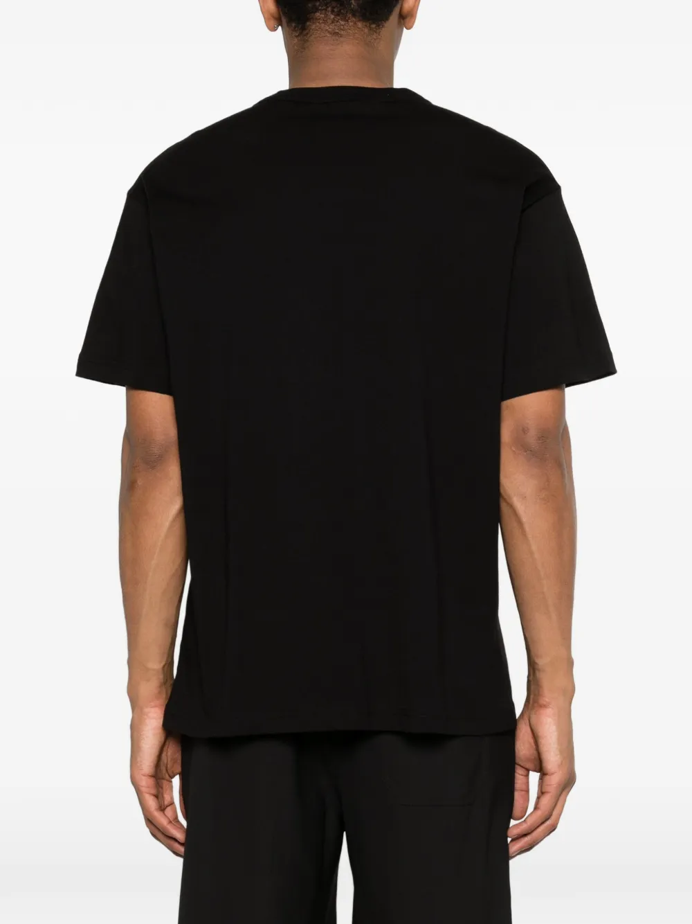 Versace Jeans Couture Katoenen T-shirt met logoprint Zwart