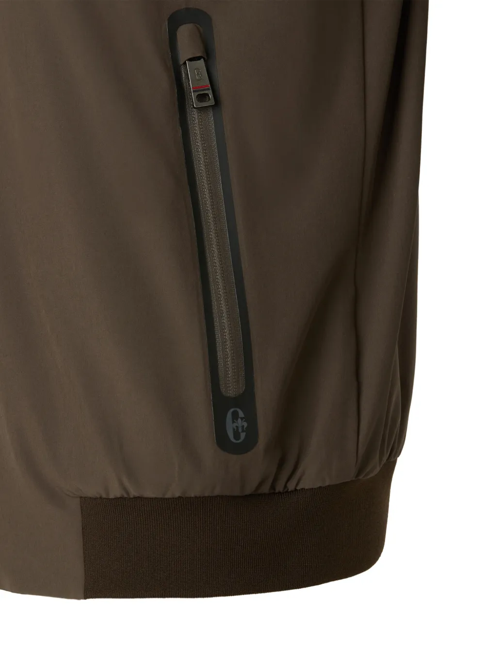  Conte Of Florence Zip-up Bomber Jacket - Brown 