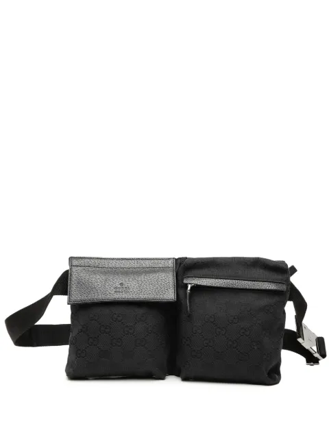 Gucci Pre-Owned 2000-2015 GG Canvas Double Pocket belt bag