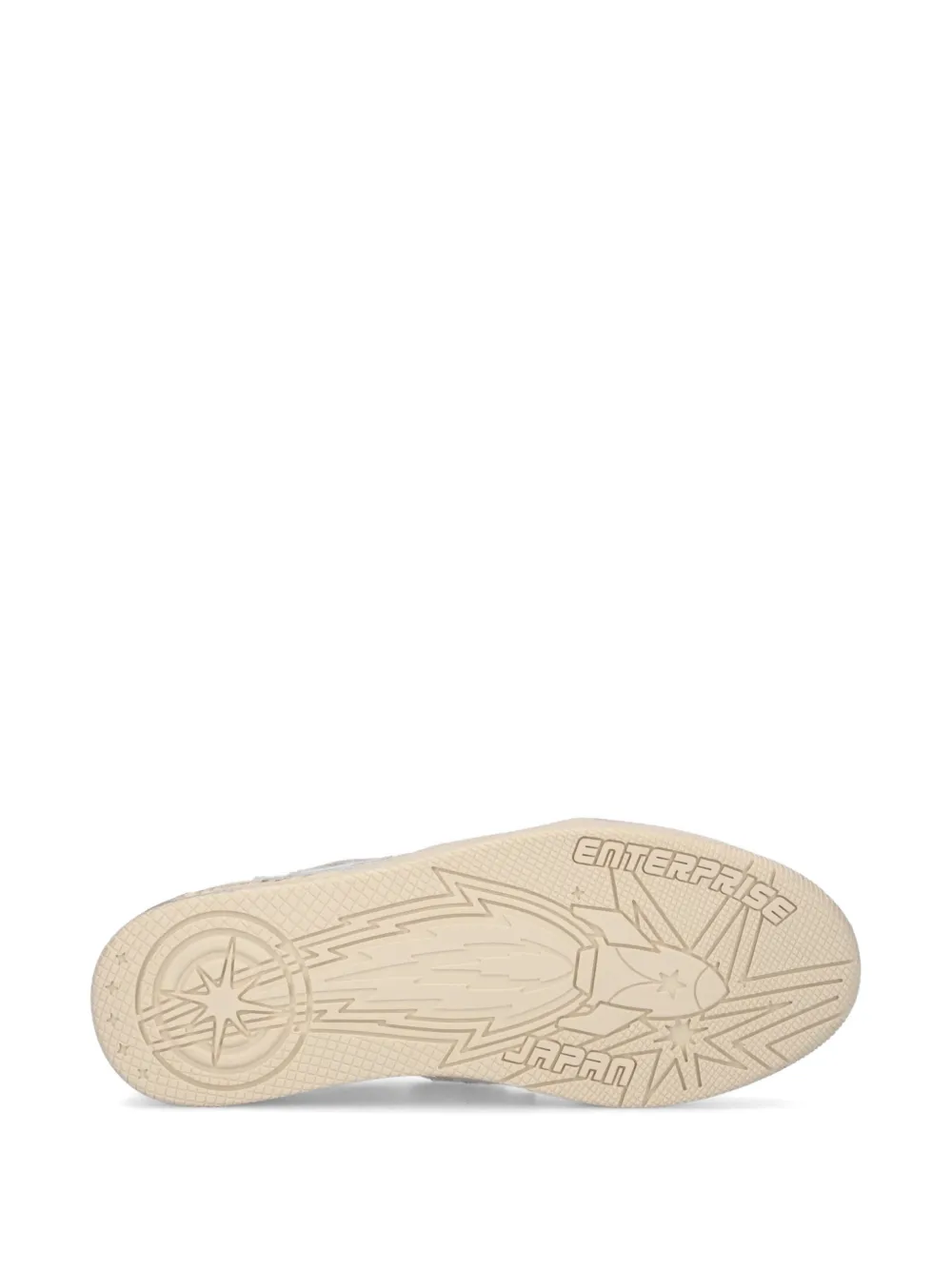 Enterprise Japan Sneakers met luipaard-detail Wit