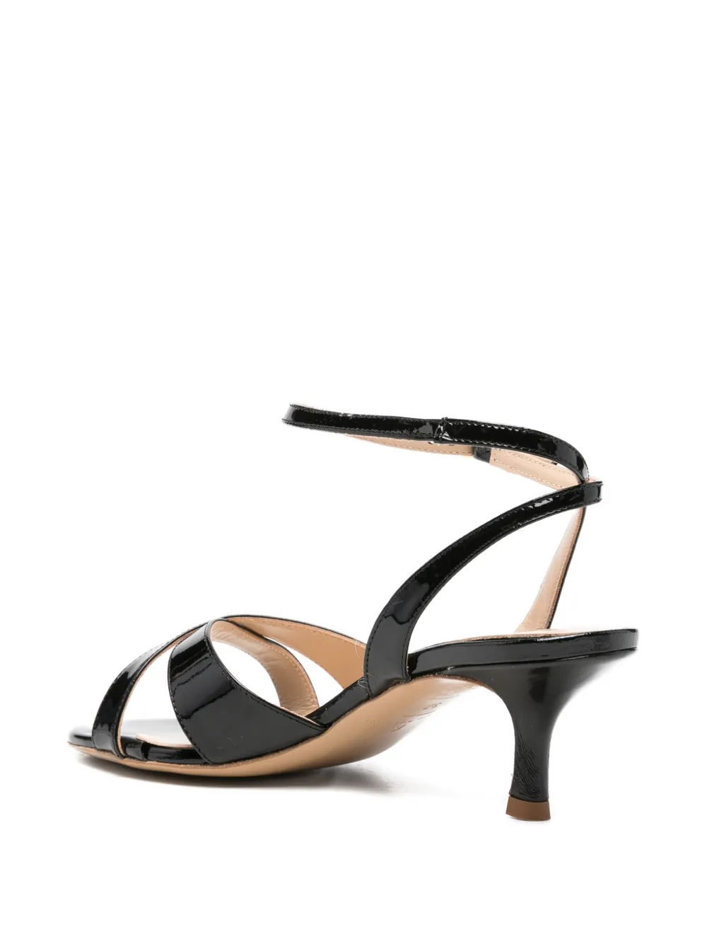 Fabio Rusconi crossover-strap sandals Zwart