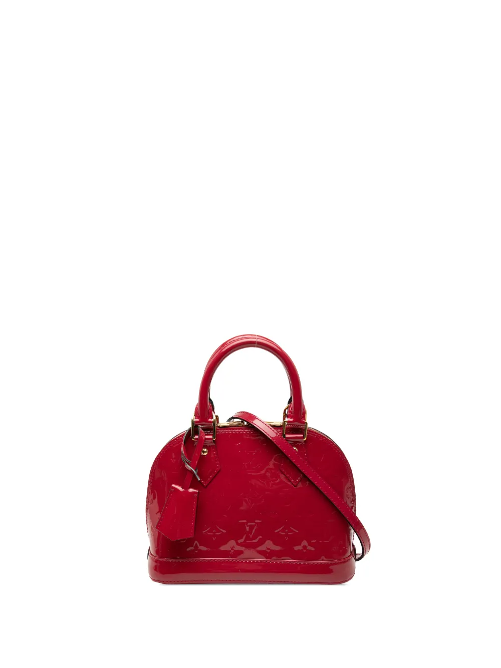 Louis Vuitton Pre-Owned 2015 Monogram Vernis Alma BB satchel - Rosso