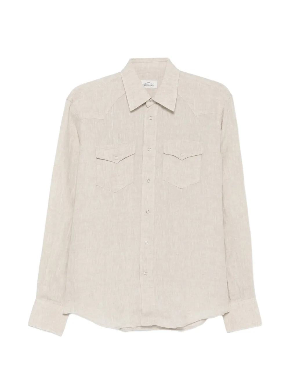 Alessandro Gherardi flap-pocket shirt - Toni neutri