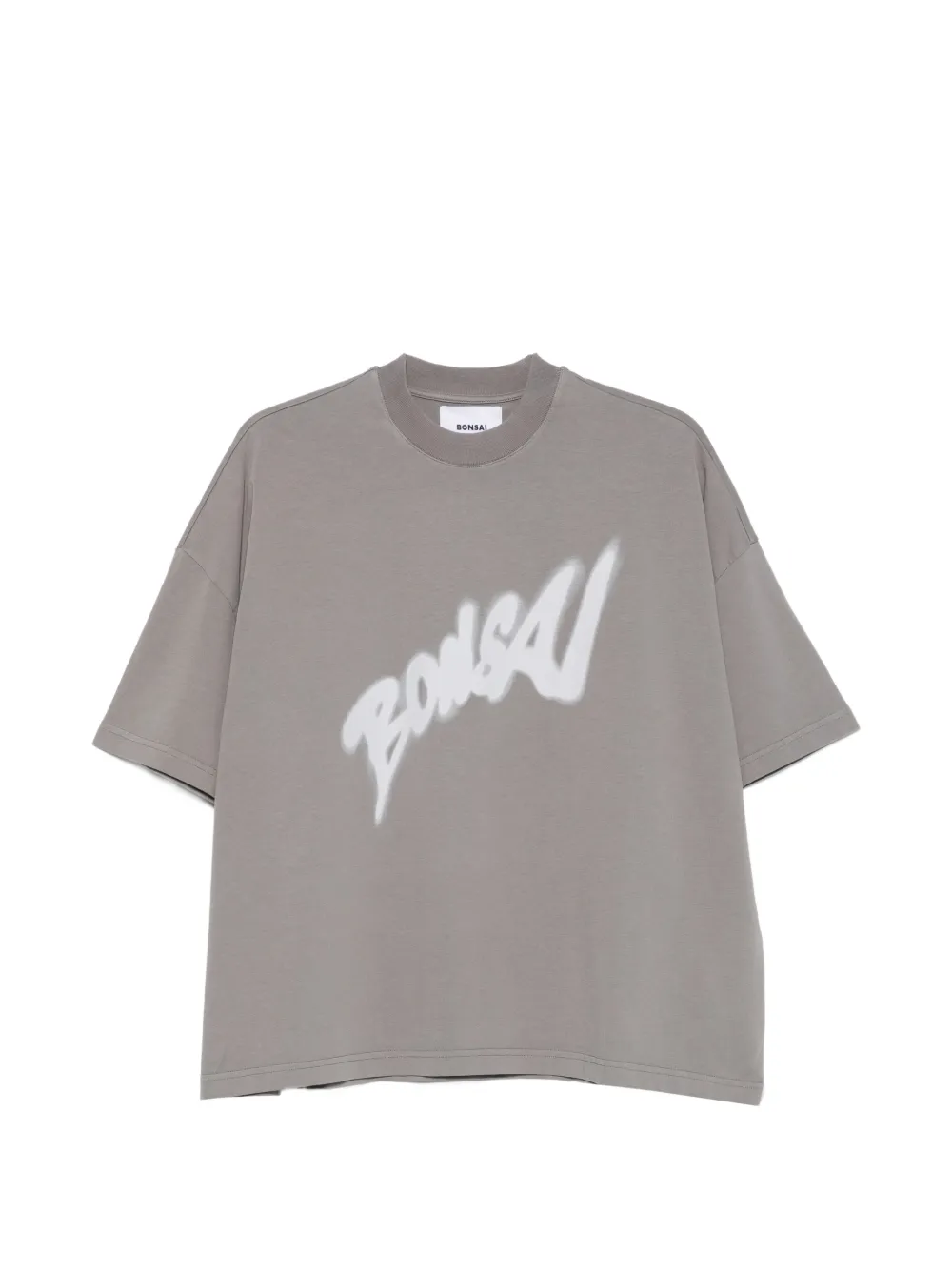 Bonsai logo-print T-shirt - Grigio