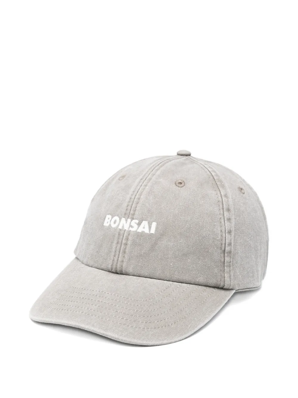 Bonsai logo-embroidered baseball cap - Grigio