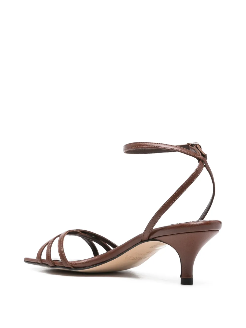  Augusta Strappy Leather Sandals - Brown 