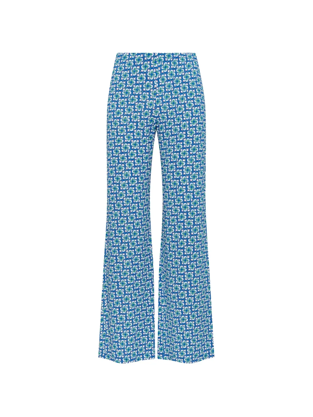 MALIPARMI flared patterned trousers - Blu