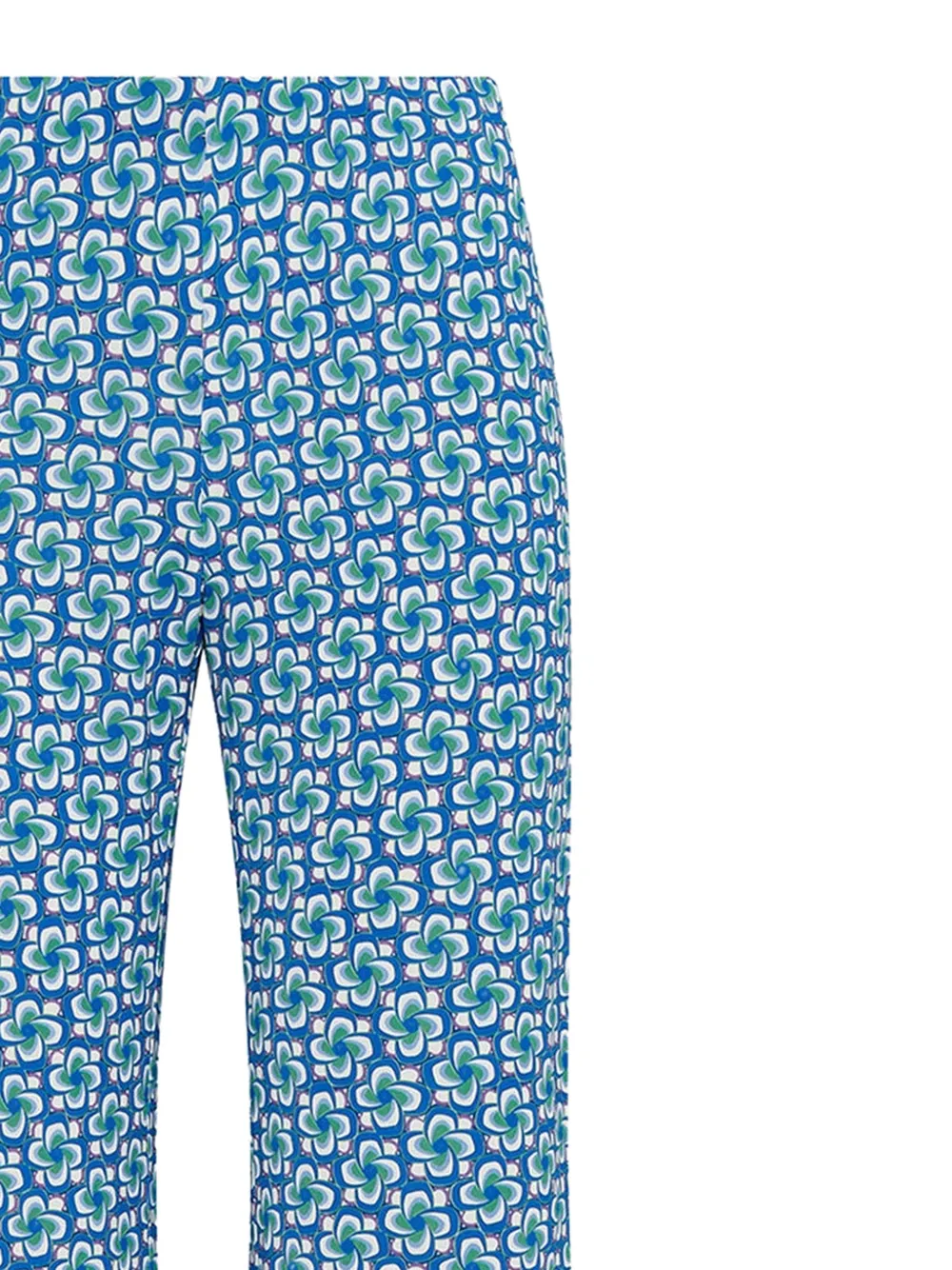  Maliparmi Flared Patterned Trousers - Blue 