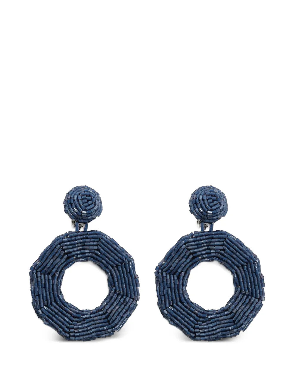 MALIPARMI beaded earrings - Blu