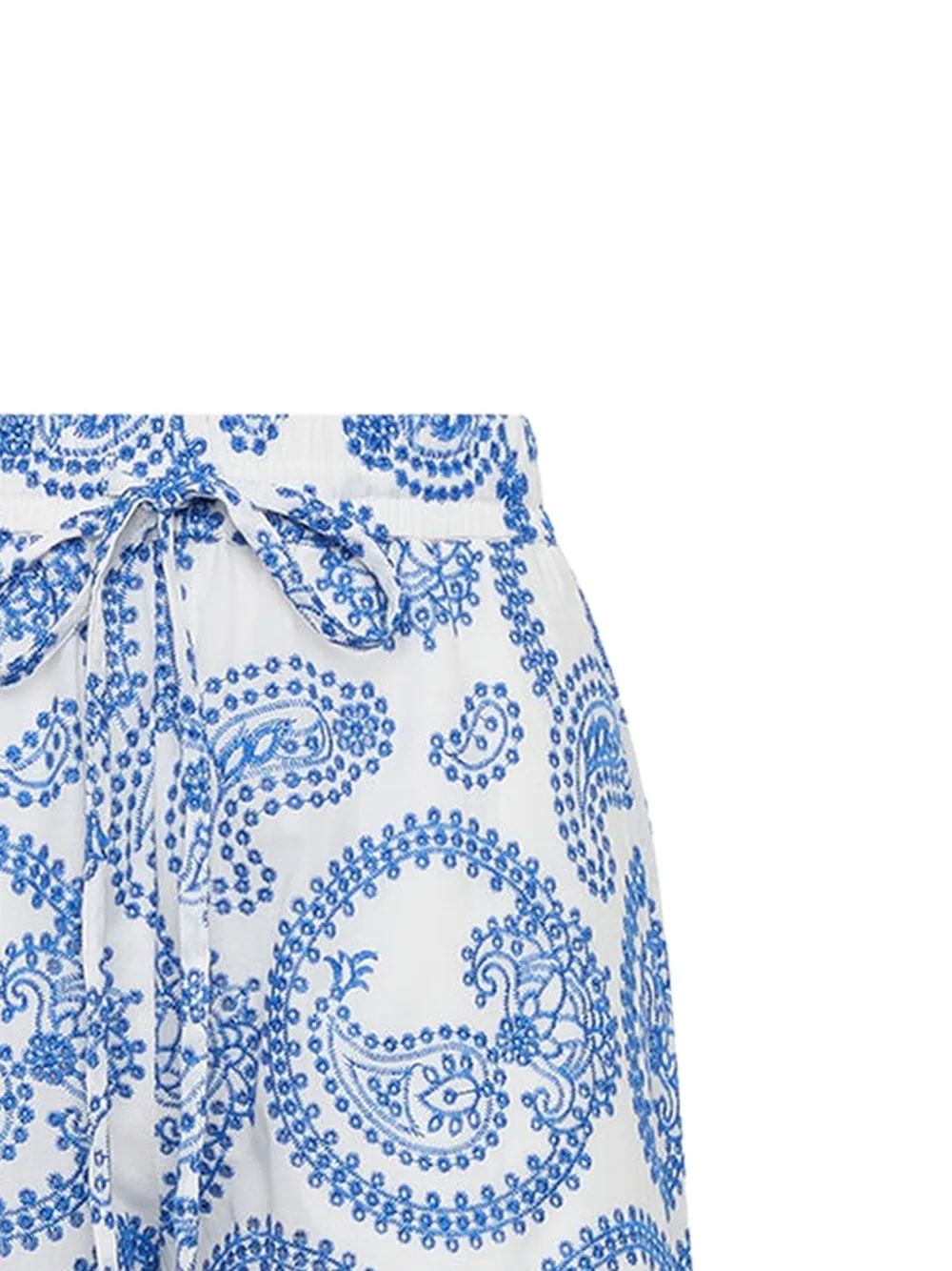  Maliparmi Embroidered Paisley Trousers - White 