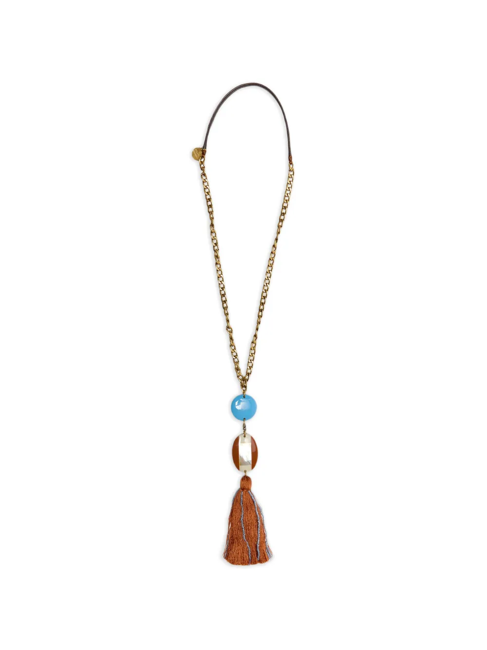 MALIPARMI chain tassel-pendant necklace - Oro