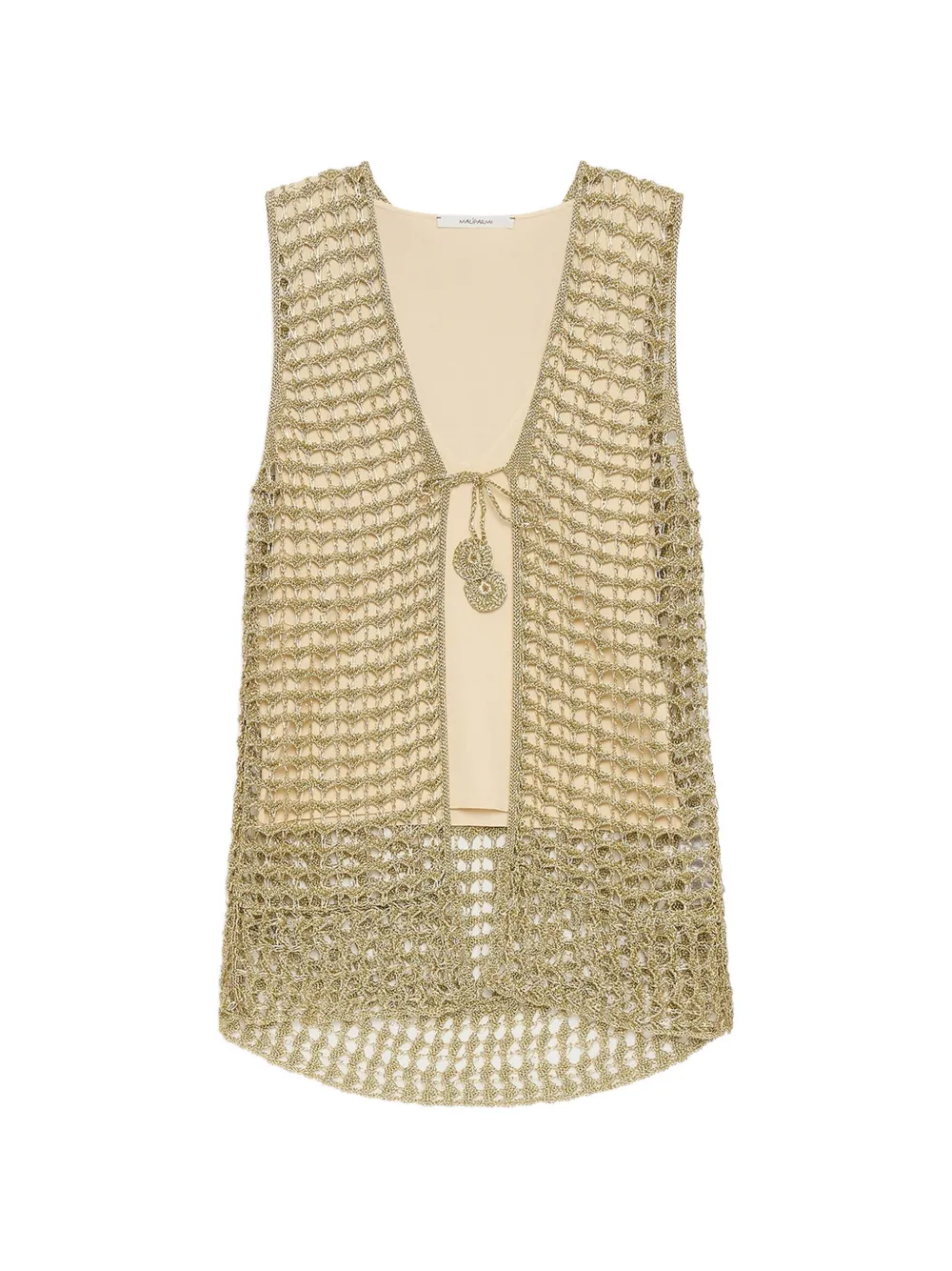 MALIPARMI crochet knot vest - Oro
