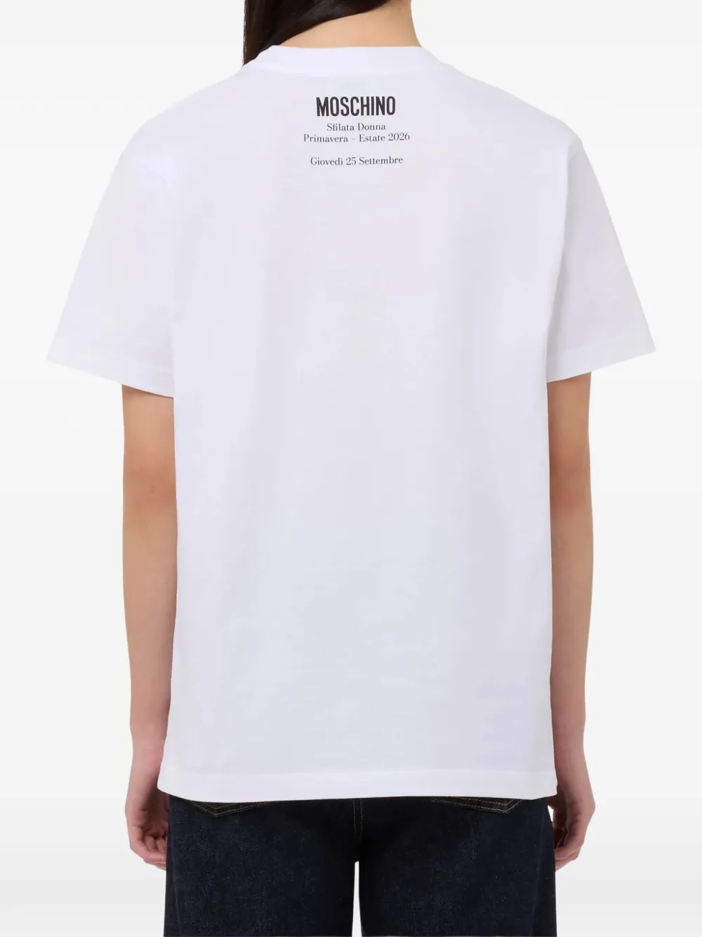  Moschino Camiseta Con Motivo Gráfico - Blanco 