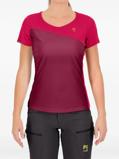 KARPOS v-neck panelled T-shirt