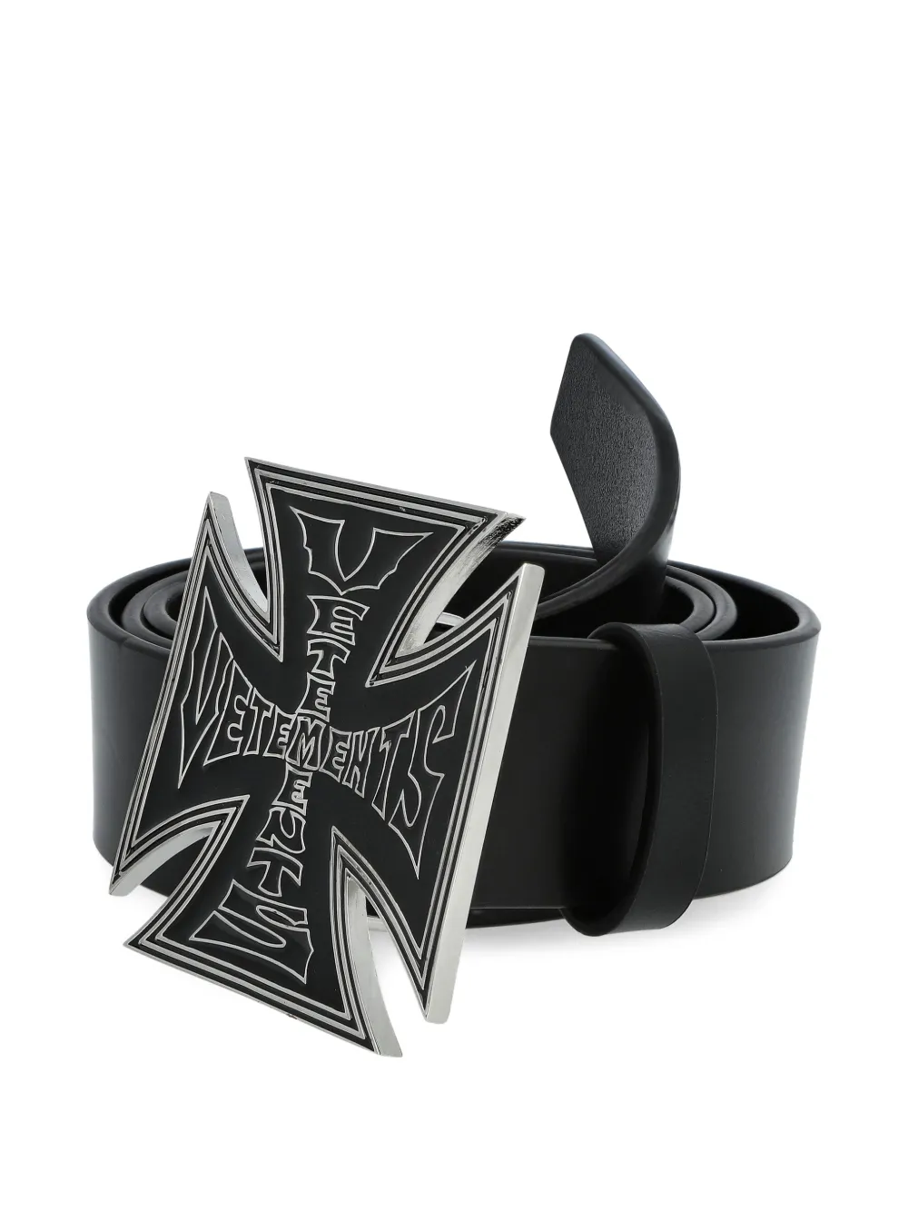 VETEMENTS Riem met logo Zwart