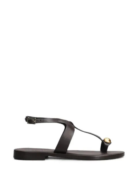 Donnarì gold-tone pebble flat sandals