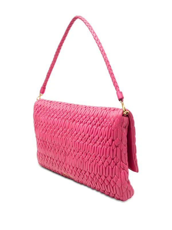 Miu Miu Pre-Owned 2010-2025 マテラッセ ナッパ クリスタルチェーン 