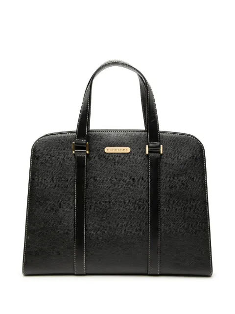 Burberry Pre-Owned 2000-2017 Shopper aus Leder